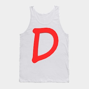 Letter D Tank Top